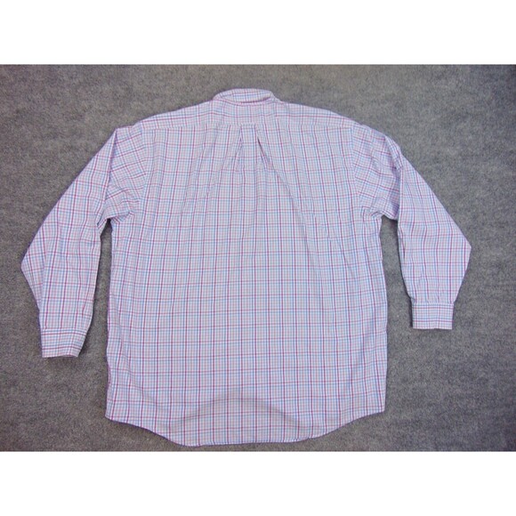 Onward Reserve Shirt Mens XL Blue White Check Linen Wrinkle Resistance - Picture 3 of 8